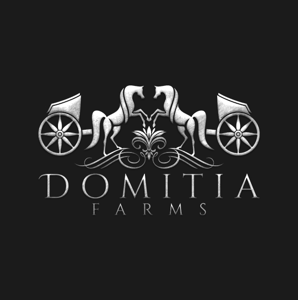 Domitia Farms Horse Carriage Logo