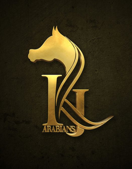 Bronze-foiled logo for Brady Farm featuring a crowned horse silhouette and laurel wreath on textured paper.